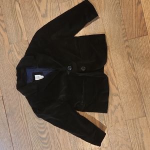 Gap 2T girls black velvet blazer
